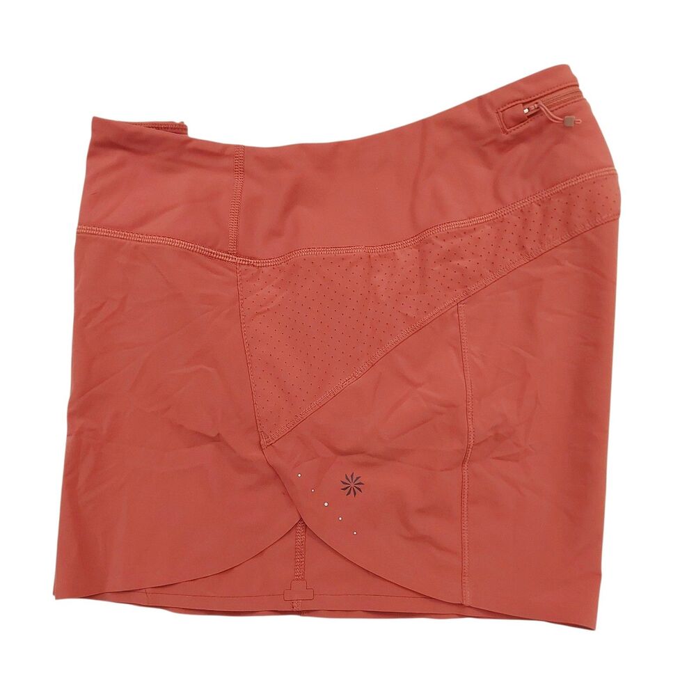 Athleta Run With It 3.5" Short Womens Medium Orange Sports Athletic Training - Picture 7 of 11